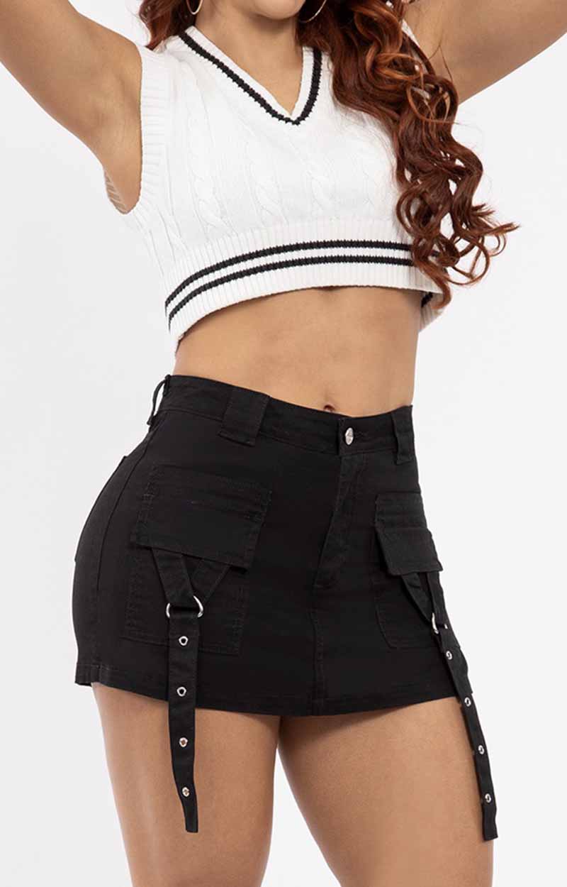 Short falda Denim B2341