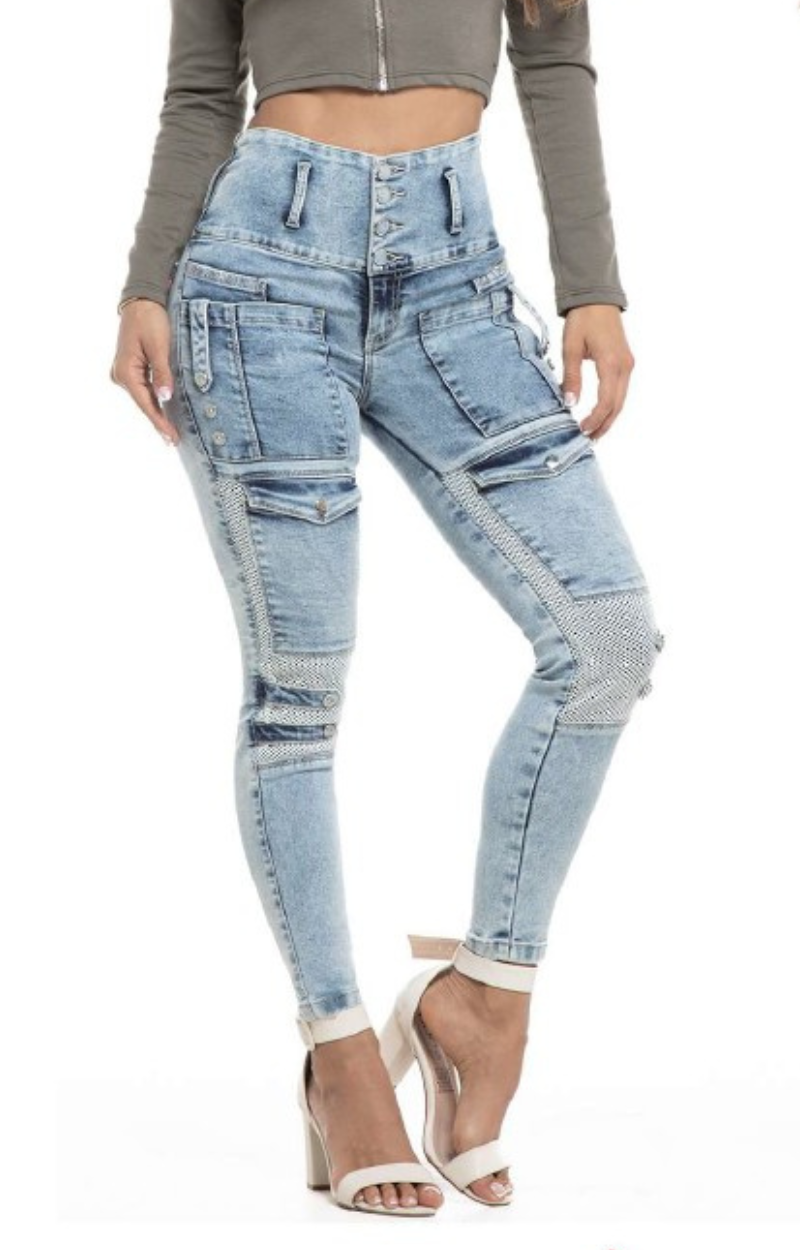 Jeans Skinny Levantacola L71338