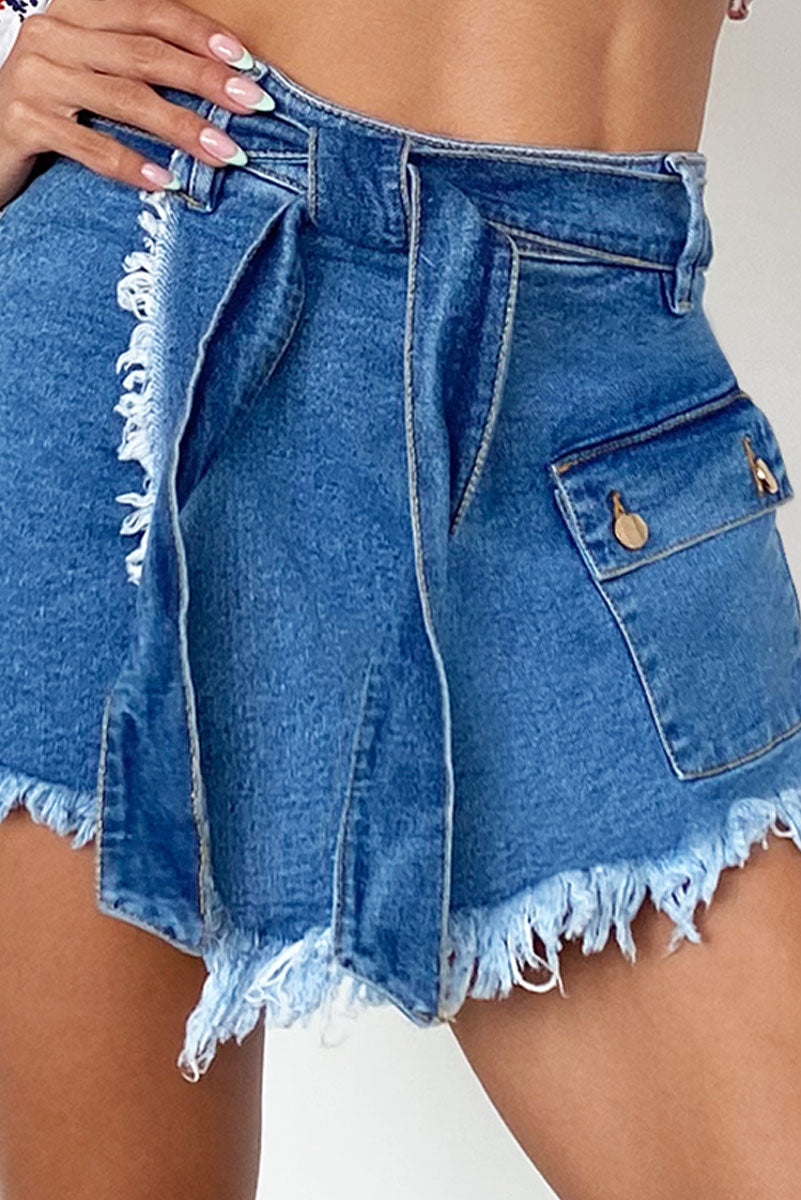 Falda-Short-Denim Rigido-X73340