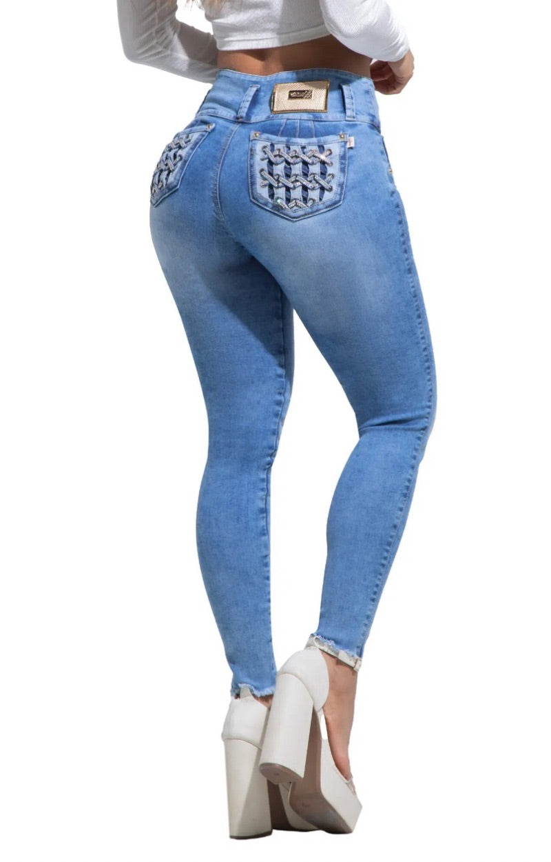 Jeans Skinny Levantacola W80802