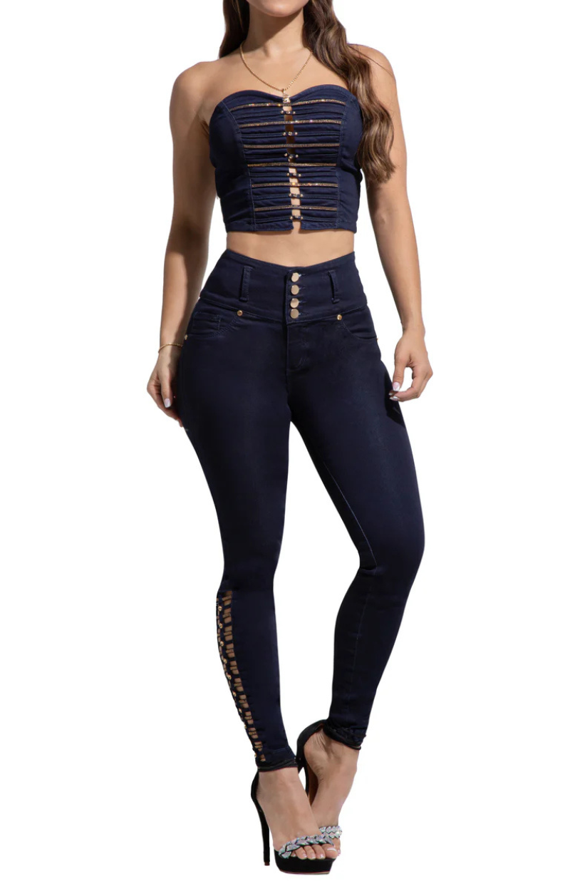 Set Jeans y Top denim  L71321