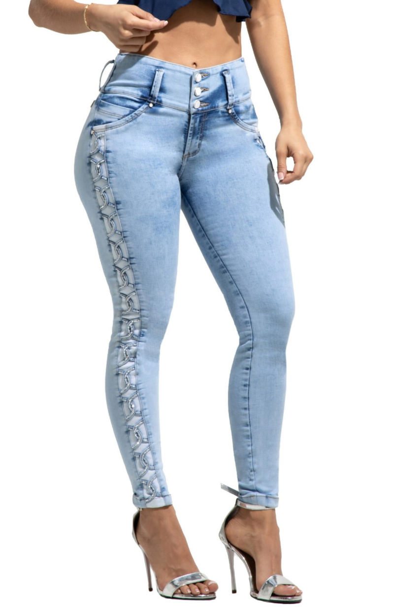 Jeans Skinny Levantacola W80824