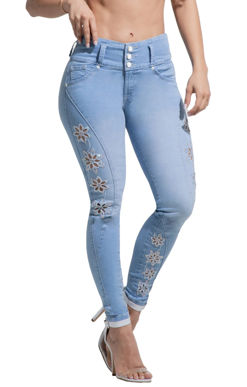 Jeans Skinny Levanta Cola W80827
