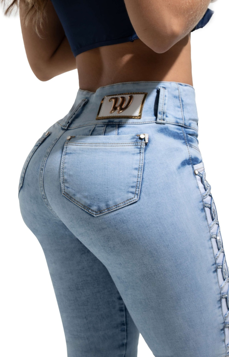 Jeans Skinny Levantacola W80824