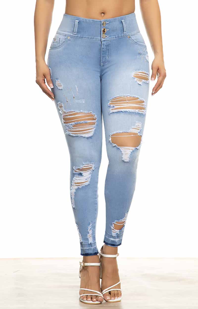 Jeans Skinny Levantacola  D75638