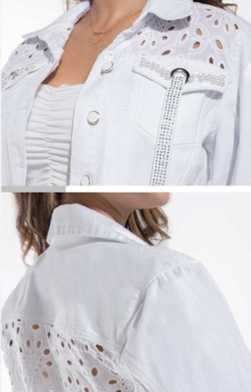 Jacket Denim White L71252