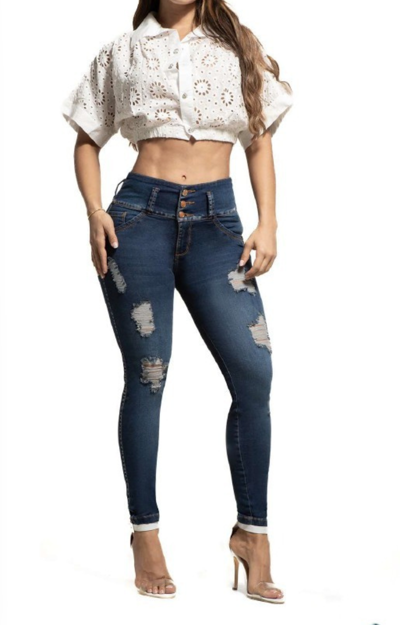 Jeans Skinny Levantacola N90756