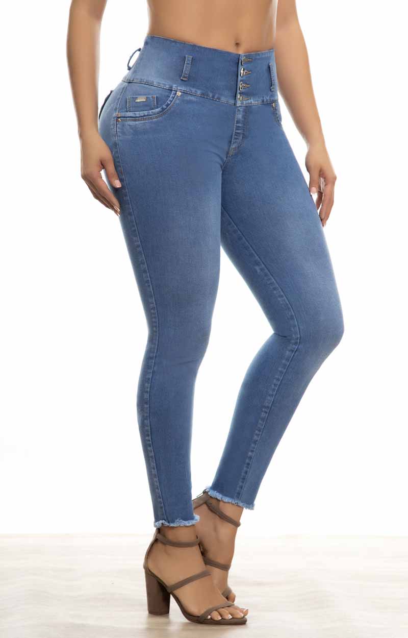 Jeans Skinny Tiro Alto  F95023