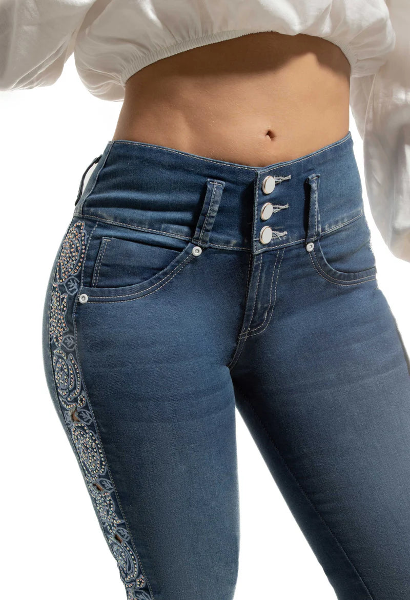 Jeans Skinny Levantacola W80842