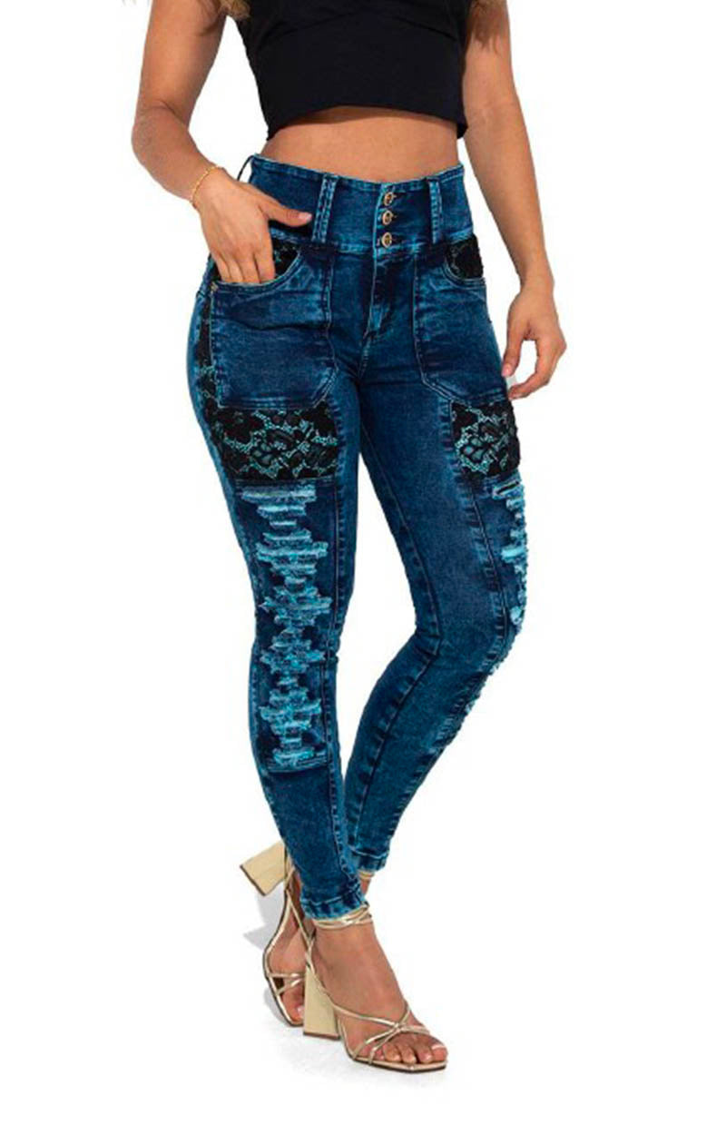 Jeans Skinny Levantacola N90713