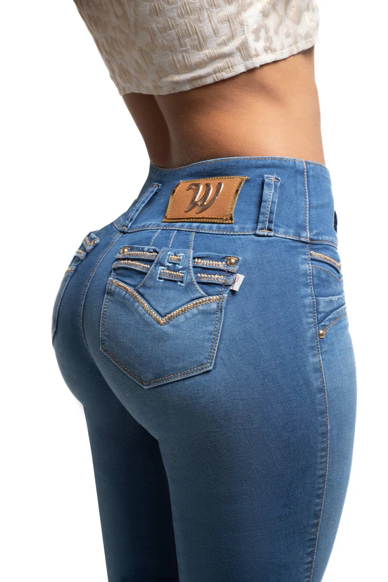 Jeans Skinny Levantacola W80898