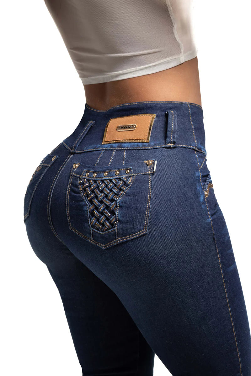 Jeans Skinny Levantacola W80872