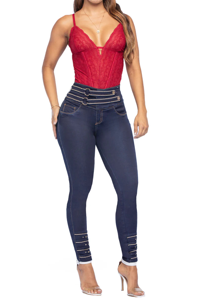 Jeans Skinny Levantacola L71343