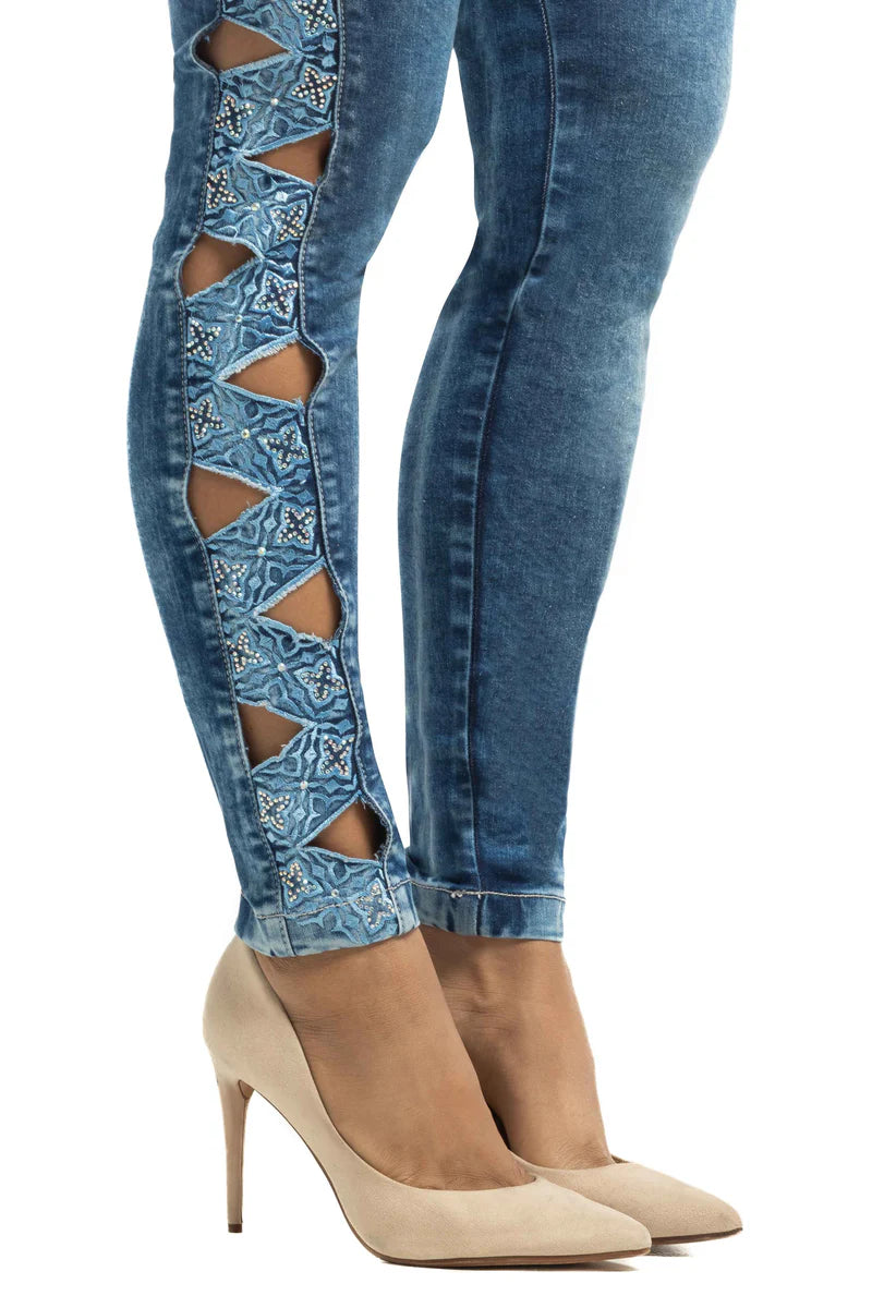 Jeans Skinny Levantacola W80855