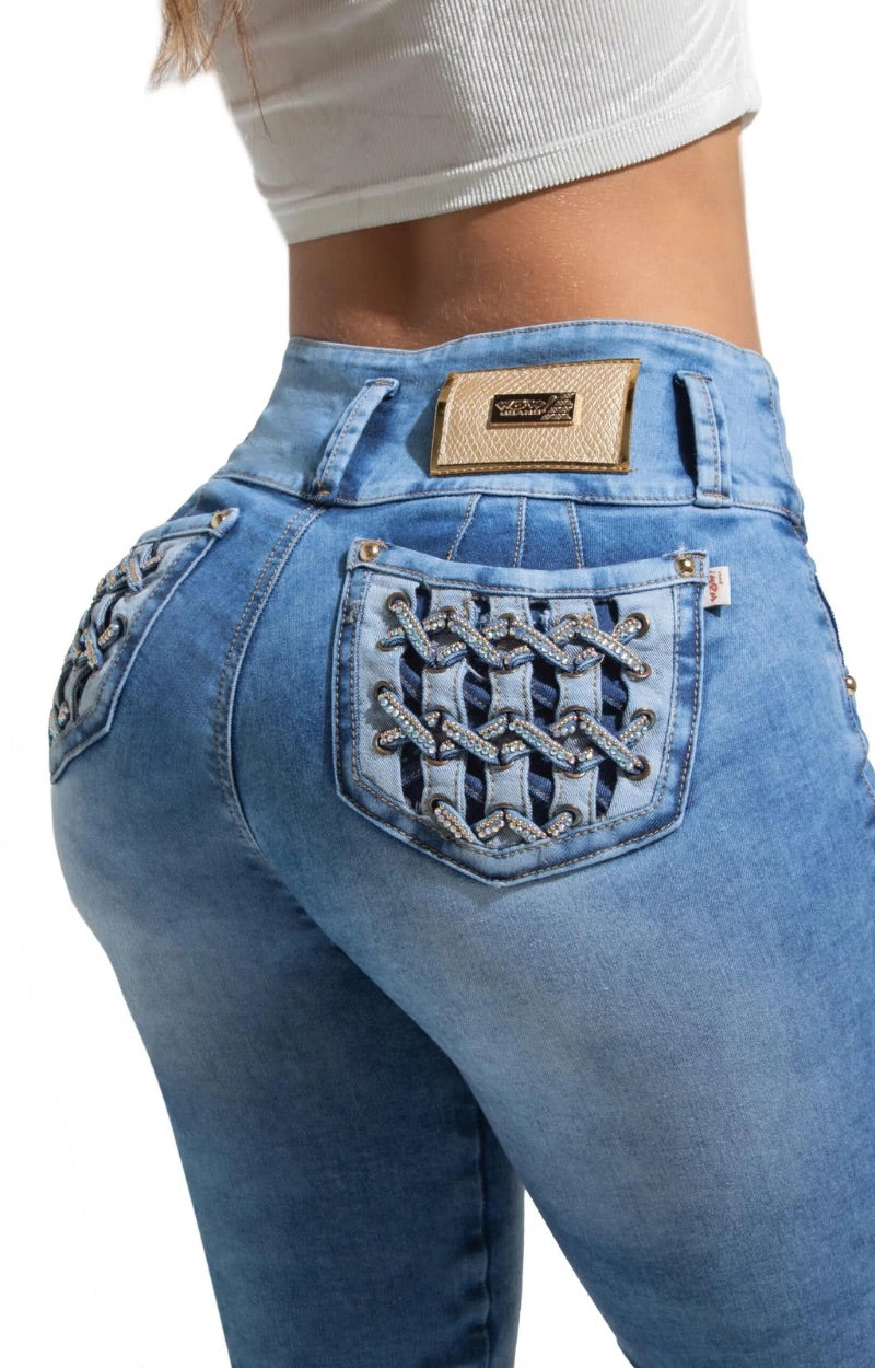 Jeans Skinny Levantacola W80802