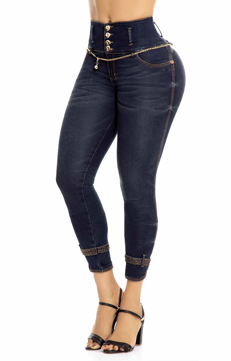 Jeans Levantacola Tiro Alto O50434