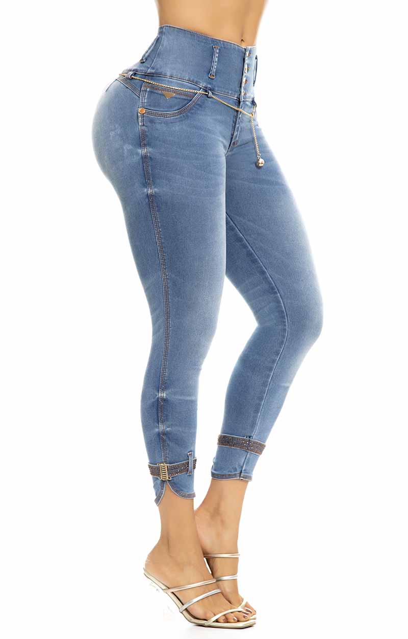 Jeans Levantacola Tiro Alto O50434