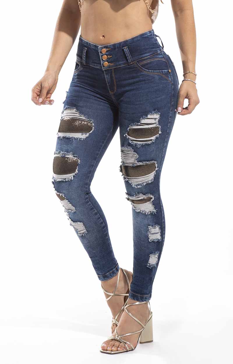 Jeans Skinny Levantacola O50468