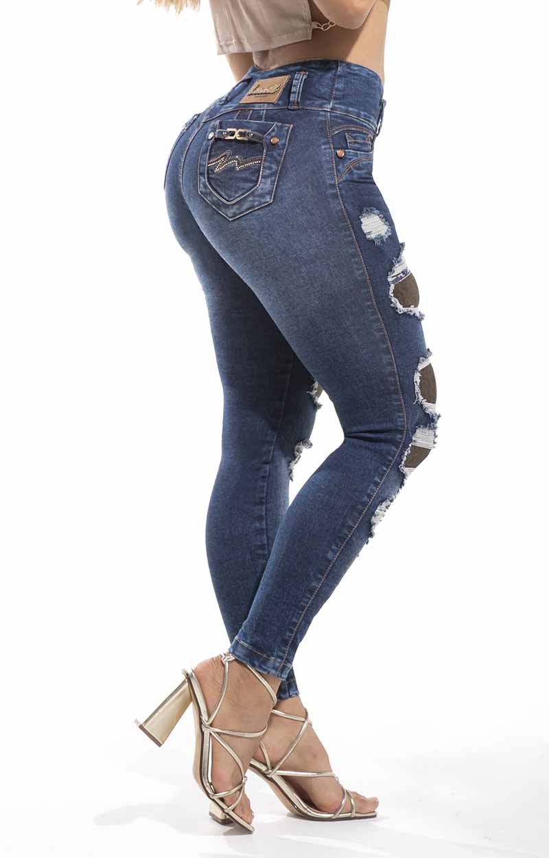 Jeans Skinny Levantacola O50468