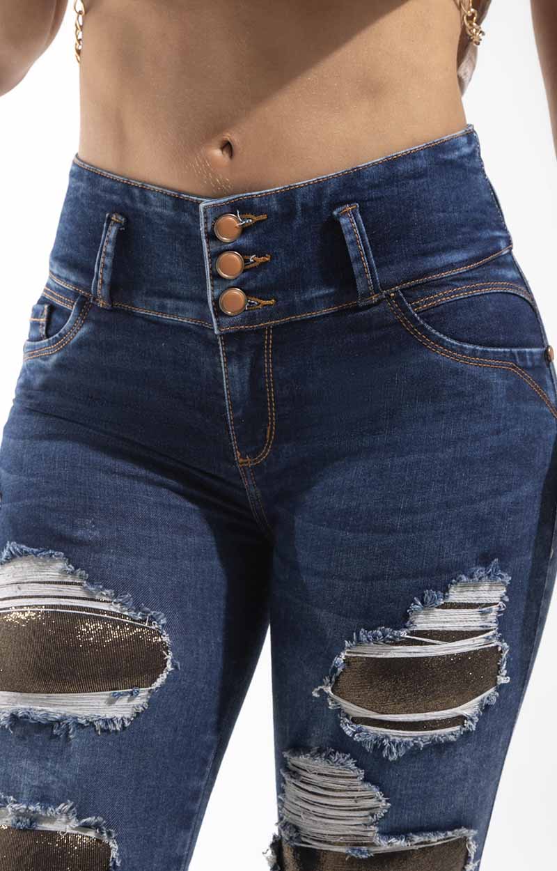 Jeans Skinny Levantacola O50468