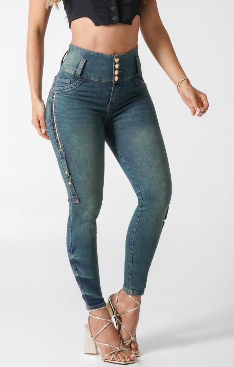 Jeans Skinny Levantacola Y64133