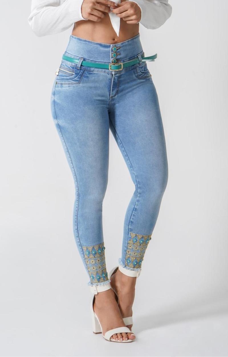 Jeans Levantacola Tiro Alto N90663