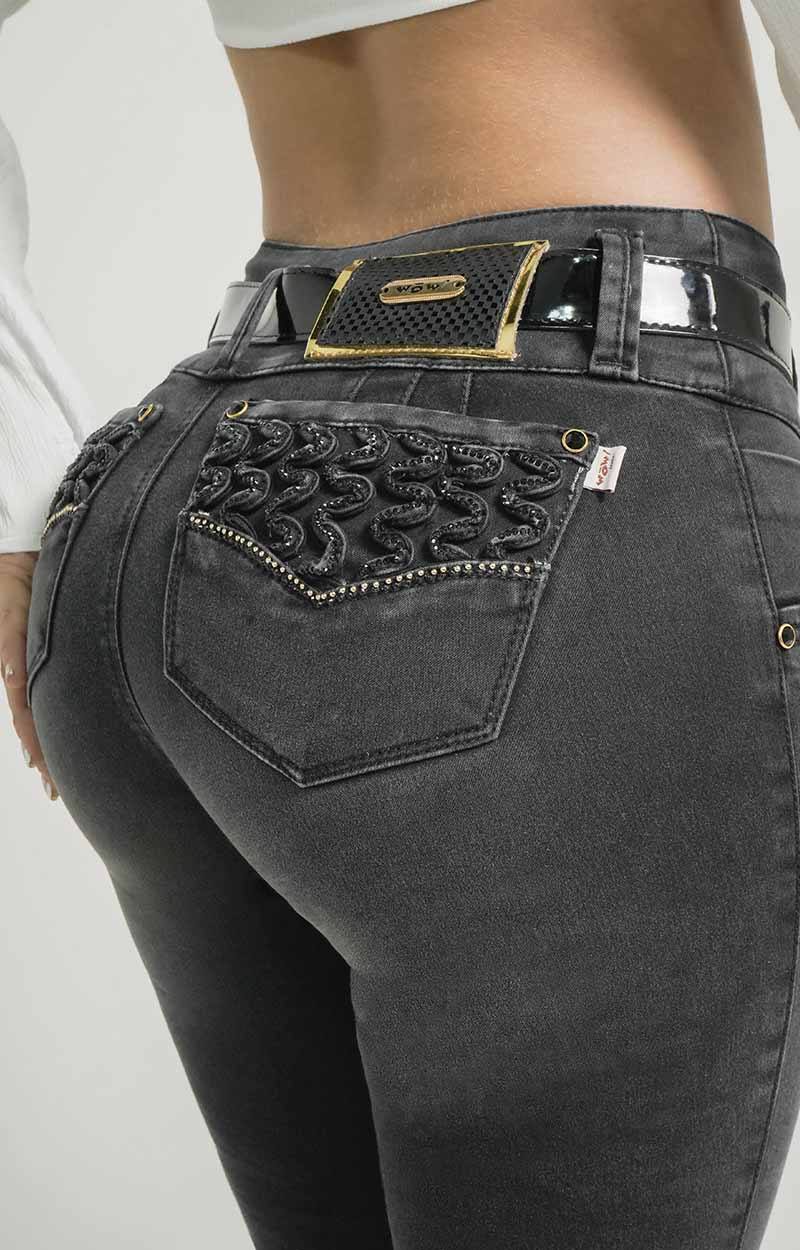 Jeans Skinny Levantacola W80756