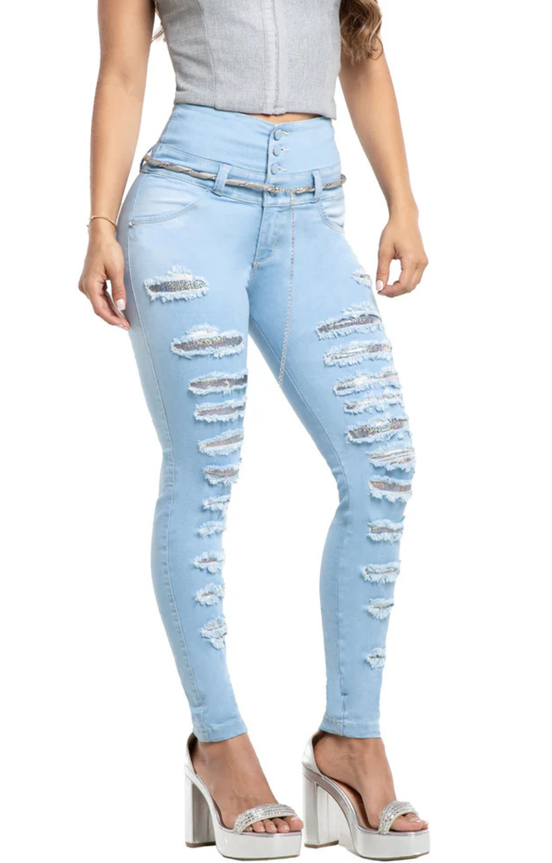 Jeans Skinny Levantacola N90751