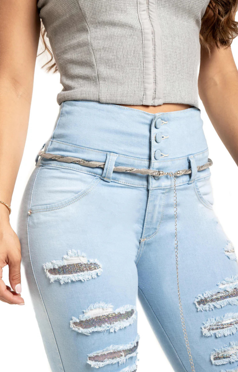 Jeans Skinny Levantacola N90751
