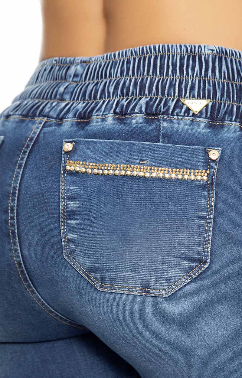 NYE Jeans Cargo Flaire Levantacola Y64045