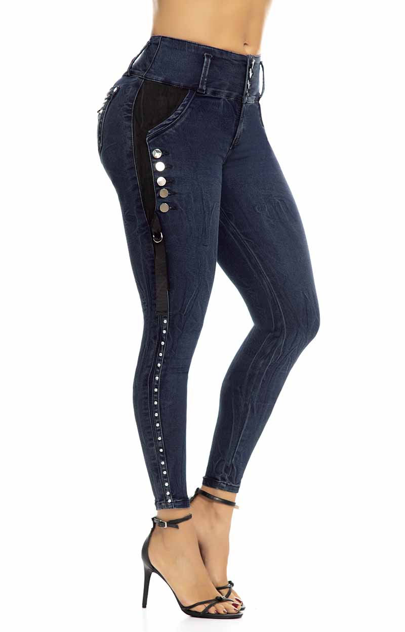 Jeans Levantacola Tiro Alto Y64103