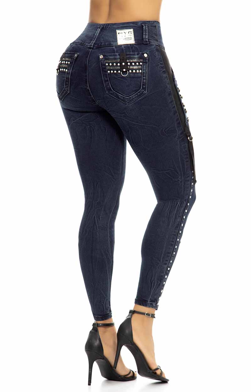 Jeans Levantacola Tiro Alto Y64103