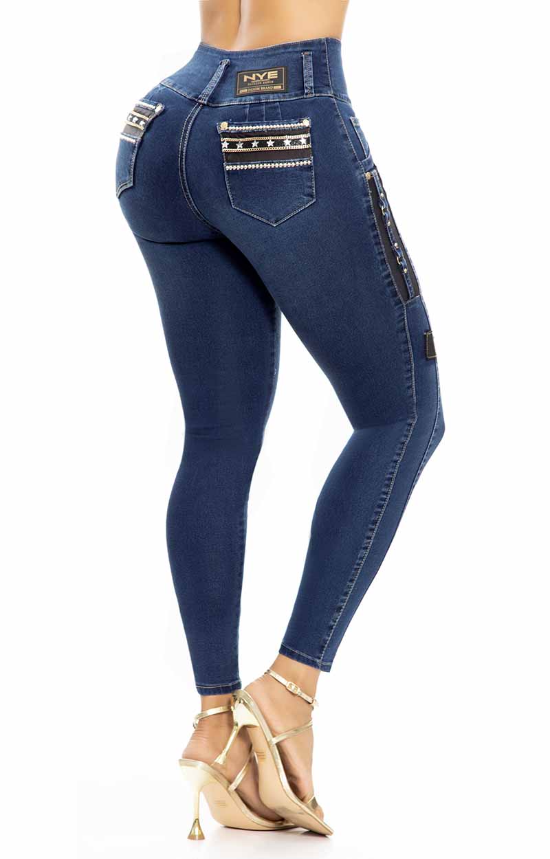 Jeans Levantacola Tiro Alto Y64112