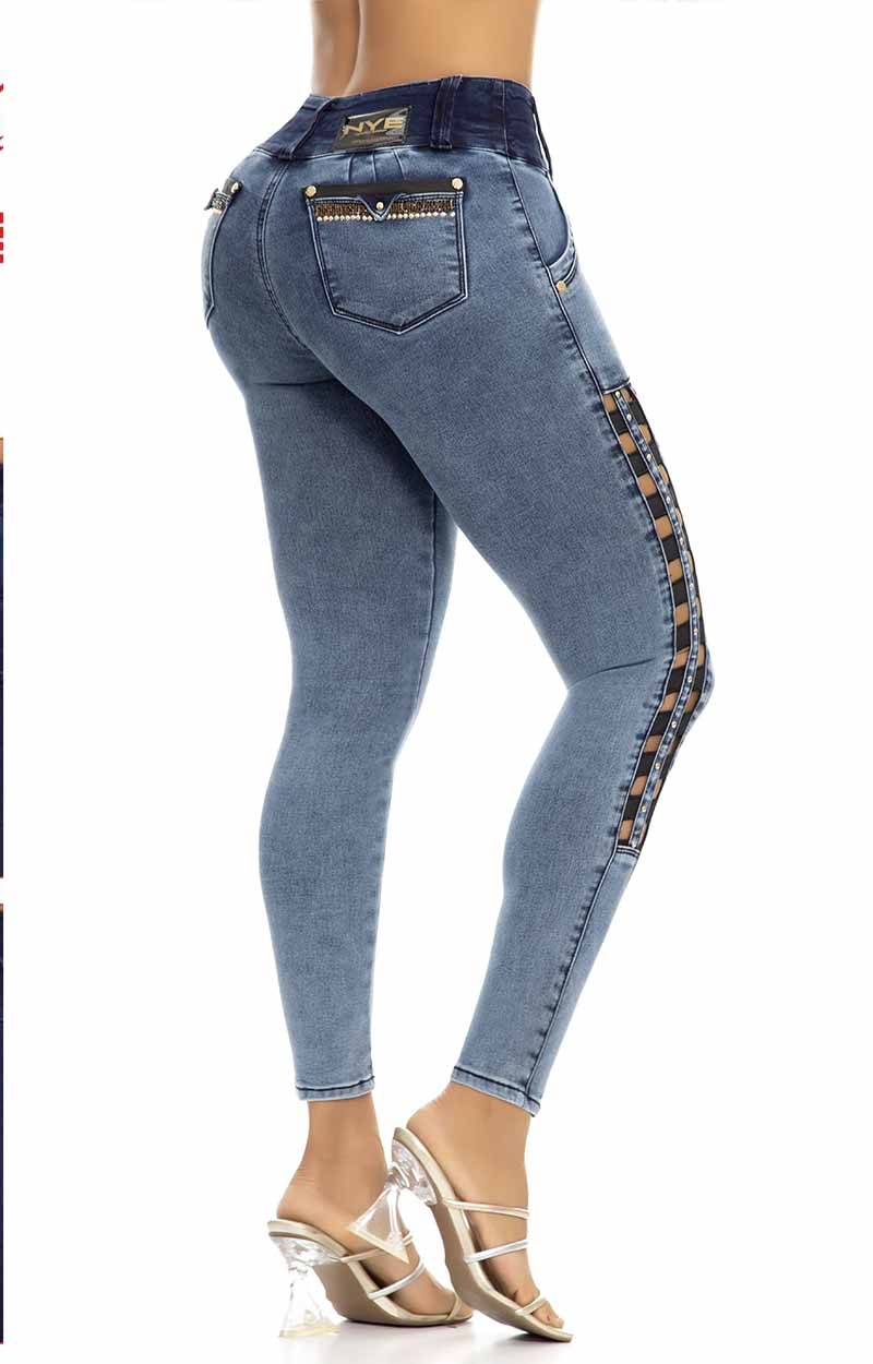 Jeans Levantacola Tiro Alto Y64155