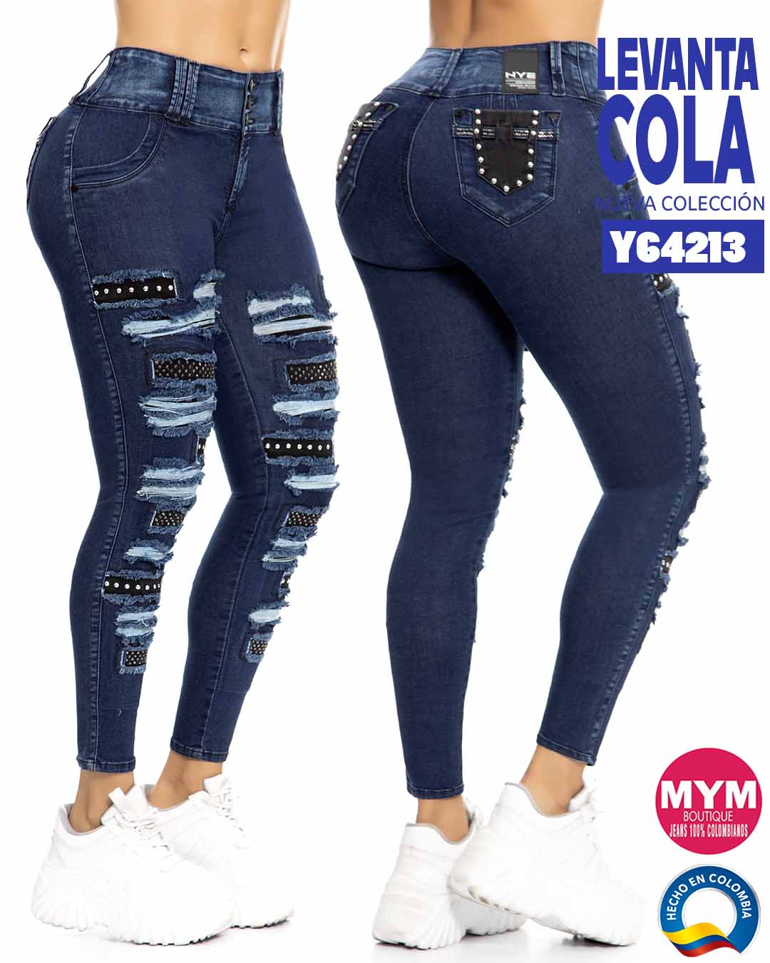 Jeans Skinny Levantacola Y64213